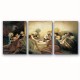 3Pc Wood Frame Suit Canvas Poster Artwork Ready To Hang Last Supper Close-up Of Jesus Painting On Canvas Wall Art Poster Canvas Living Room Farmhouse Wall Hanging Decor 3Pc Wood Frame Suit Canvas Poster Artwork Ready To Hang Last Supper Close-up Of Jesus Painting On Canvas Wall Art Poster Canvas Living Room Farmhouse Wall Hanging Decor