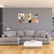 With Frame Set Of 3 Canvas Poster Ready To Hang Abstract Bohemian Floral Canvas Poster 3Pcs 24inchx36inch/60cmx90cm With Framed Canvas painting