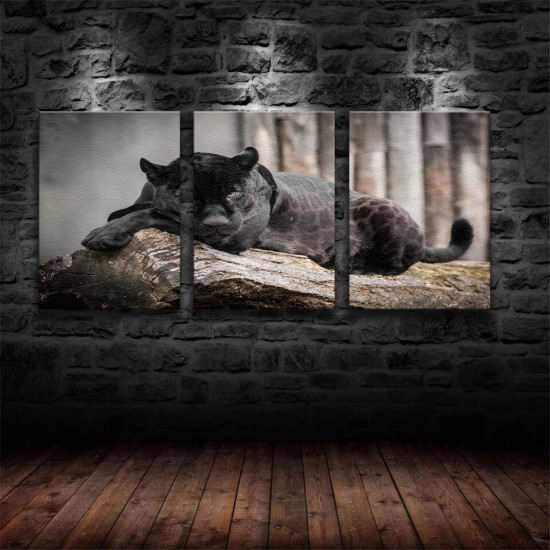 3Pc Wooden Inner Frame Canvas Painting Artwork Wall Art Hanging Animal Panther Panther Poster Canvas Printing Wall Art Painting Bedroom Home Office Decorations 3Pc Wooden Inner Frame Canvas Painting Artwork Wall Art Hanging Animal Panther Panther Poster Canvas Printing Wall Art Painting Bedroom Home Office Decorations