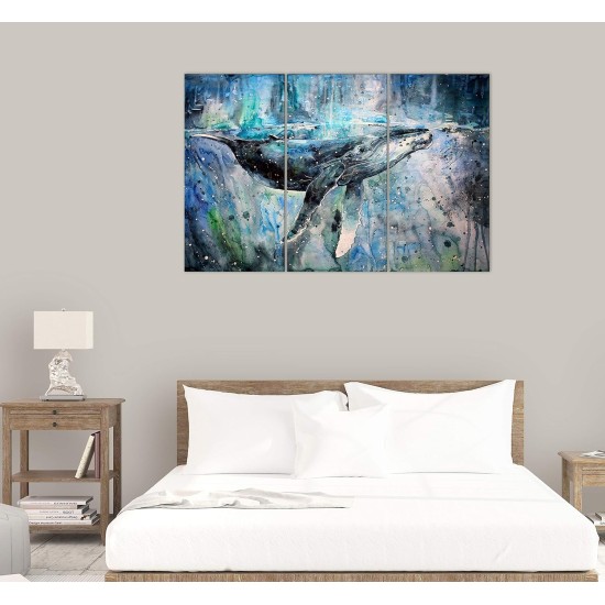 Blue Whale Wall Art Decor Modern Artwork Canvas Painting Prints Pictures Home Decor For Living Room Dining Room Bedroom Blue Whale Wall Art Decor Modern Artwork Canvas Painting Prints Pictures Home Decor For Living Room Dining Room Bedroom