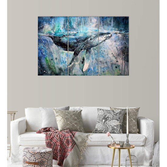 Blue Whale Wall Art Decor Modern Artwork Canvas Painting Prints Pictures Home Decor For Living Room Dining Room Bedroom Blue Whale Wall Art Decor Modern Artwork Canvas Painting Prints Pictures Home Decor For Living Room Dining Room Bedroom