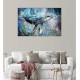 Blue Whale Wall Art Decor Modern Artwork Canvas Painting Prints Pictures Home Decor For Living Room Dining Room Bedroom Blue Whale Wall Art Decor Modern Artwork Canvas Painting Prints Pictures Home Decor For Living Room Dining Room Bedroom