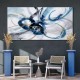 Modern Abstract Large Abstract Wall Art - Blue And White Canvas Picture Artwork Wall art For living room And Office Oversized wall Decor - Thickness 1.5 Inch Modern Abstract Large Abstract Wall Art - Blue And White Canvas Picture Artwork Wall art For living room And Office Oversized wall Decor - Thickness 1.5 Inch