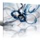 Modern Abstract Large Abstract Wall Art - Blue And White Canvas Picture Artwork Wall art For living room And Office Oversized wall Decor - Thickness 1.5 Inch Modern Abstract Large Abstract Wall Art - Blue And White Canvas Picture Artwork Wall art For living room And Office Oversized wall Decor - Thickness 1.5 Inch