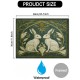 1Pc Canvas inner Wooden Frame Art uveau Style Wooden Canvas Wall Art Two Rabbits Dign Decorative Wall CuTout For Home Decor Living Room Bedrooms Ideal For Christmas Halloween Birthdays Bachelor Parti Anniversari