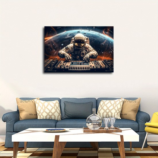 3Pc Wooden Inner Frame Canvas Painting Art Space DJ Astronaut Poster Modern Canvas Wall Art Decoration Aesthetic Poster Picture Room Decoration Art Can Be Hung Directly-Wrapped Canvas Hanging Directly 3Pc Wooden Inner Frame Canvas Painting Art Space DJ Astronaut Poster Modern Canvas Wall Art Decoration Aesthetic Poster Picture Room Decoration Art Can Be Hung Directly-Wrapped Canvas Hanging Directly