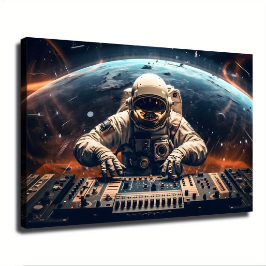 3Pc Wooden Inner Frame Canvas Painting Art Space DJ Astronaut Poster Modern Canvas Wall Art Decoration Aesthetic Poster Picture Room Decoration Art Can Be Hung Directly-Wrapped Canvas Hanging Directly 3Pc Wooden Inner Frame Canvas Painting Art Space DJ Astronaut Poster Modern Canvas Wall Art Decoration Aesthetic Poster Picture Room Decoration Art Can Be Hung Directly-Wrapped Canvas Hanging Directly