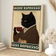 1Pc Wooden Inner Frame Canvas Painting Art Retro Black Cat COffee Canvas Poster Retro Cat Canvas Painting Wall Decoration Art Coffee Artistic Home Decoration Suitable For Home/Living Room Holiday Decoration 1Pc Wooden Inner Frame Canvas Painting Art Retro Black Cat COffee Canvas Poster Retro Cat Canvas Painting Wall Decoration Art Coffee Artistic Home Decoration Suitable For Home/Living Room Holiday Decoration