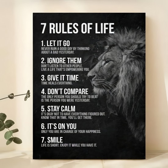 With Frame Motivational Quotes 7 Rules Of Life Wall Art Motivational Poster Read Signs Inspirational Posters For Classroom High School Motivational Posters For Bedroom Boys Room Home Office Positive Affirmations Wall Decor With Frame Motivational Quotes 7 Rules Of Life Wall Art Motivational Poster Read Signs Inspirational Posters For Classroom High School Motivational Posters For Bedroom Boys Room Home Office Positive Affirmations Wall Decor