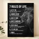 With Frame Motivational Quotes 7 Rules Of Life Wall Art Motivational Poster Read Signs Inspirational Posters For Classroom High School Motivational Posters For Bedroom Boys Room Home Office Positive Affirmations Wall Decor With Frame Motivational Quotes 7 Rules Of Life Wall Art Motivational Poster Read Signs Inspirational Posters For Classroom High School Motivational Posters For Bedroom Boys Room Home Office Positive Affirmations Wall Decor
