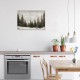 1Pc Wooden Inner Frame Canvas Painting Art Vintage Christmas Tree Canvas Wall Art Winter Pine Poster Christmas Tree Print Oil Painting Country Picture Print Wall Decor Aesthetic Bedroom Apartment