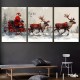 3 Pcs Wooden Frame Canvas Painting Artwork Vintage Santa Claus And Reindeer Christmas Car Suit-Suitable For Your Living Room Bedroom Or Hallway Christmas Decoration Wooden Frame Ready To Hang 3 Pcs Wooden Frame Canvas Painting Artwork Vintage Santa Claus And Reindeer Christmas Car Suit-Suitable For Your Living Room Bedroom Or Hallway Christmas Decoration Wooden Frame Ready To Hang