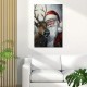 A Painting Of Art Renaissance Style Santa Claus And Deer Canvas Mural-Wooden Frame Holiday Christmas Wall Hanging Decoration Ideal Gift Creating A Classic Holiday Atmosphere A Painting Of Art Renaissance Style Santa Claus And Deer Canvas Mural-Wooden Frame Holiday Christmas Wall Hanging Decoration Ideal Gift Creating A Classic Holiday Atmosphere