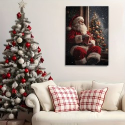 A Canvas Wall Art Print-Festival Canvas Wall Art Print-Christmas Decorative Pendant-No Electricity Modern Style Home Decoration Suitable As A Gift For Bathroom