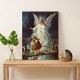 1Pc Framed Religious Canvas Painting Guardian Angel Painting On Canvas Wall Art Inspirational Artwork Wall Canvas Painting For Bathroom Bedroom Office Living Room Home Wall Decor