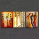 3Pc Wooden Inner Frame Canvas Painting Art Retro Canvas Printed Poster American African Women Canvas Wall Art Paintings Living Room Bedroom Bathroom Office Corridor Kitchen Wall Decoration Artwork Wall Painting