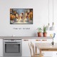 1Pc Wooden Inner Frame Canvas Painting Art Christmas Snowman Wall Art Three One Snowman Poster Canvas Print Christmas Decoration Winter Pictures Christmas Holiday Wall Decoration Aesthetic Bedroom Farmhouse