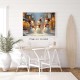 1Pc Wooden Inner Frame Canvas Painting Art Christmas Snowman Wall Art Three One Snowman Poster Canvas Print Christmas Decoration Winter Pictures Christmas Holiday Wall Decoration Aesthetic Bedroom Farmhouse