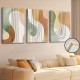 3 Pcs/Set Wooden Framed Canvas Poster Modern Art Curve Color Block Poster Ideal Gift For Bedroom Living Room Corridor Wall Art Wall Decor Winter Decor Wall Decor Room Decoration Wooden Frame - Thickness 0.6inch 3 Pcs/Set Wooden Framed Canvas Poster Modern Art Curve Color Block Poster Ideal Gift For Bedroom Living Room Corridor Wall Art Wall Decor Winter Decor Wall Decor Room Decoration Wooden Frame - Thickness 0.6inch