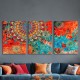3 Pieces Wooden Frame Wall Art Canvas Painting Can Be Hung Directly Abstract Tribal MAndala Poster Picture Unique Room Decoration Art Printing Stretch And Frame Ready To Hang 3 Pieces Wooden Frame Wall Art Canvas Painting Can Be Hung Directly Abstract Tribal MAndala Poster Picture Unique Room Decoration Art Printing Stretch And Frame Ready To Hang